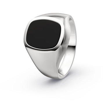 CR-Siegelring 07/6 - Silber 925 / - Onyx